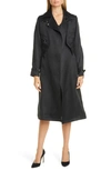 MAX MARA MAESA SILK TRENCH COAT WITH REMOVABLE VEST,103101026000060
