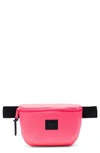 Herschel Supply Co Fourteen Neon Belt Bag In Neon Pink/ Black