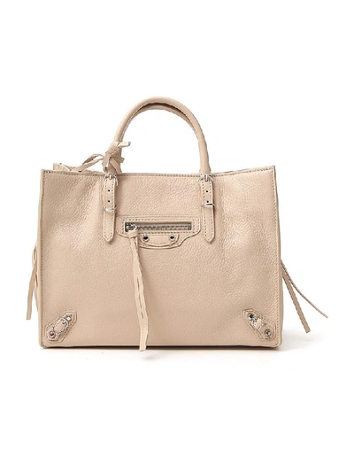 Balenciaga Papier A6 Zip Around Bag In Beige ModeSens - Main Image