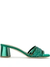MALONE SOULIERS CRYSTAL-EMBELLISHED SANDALS