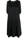 Stella Mccartney Draped-back Sleeveless Dress In Black