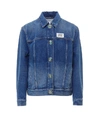 BURBERRY BURBERRY LOGO PATCH DENIM JACKET