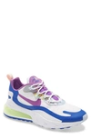 Nike Men's Air Max 270 React Easter Sneaker In White/purple Nebula In White/ Purple/ Washed Coral
