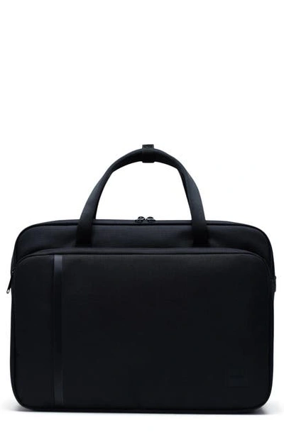 Herschel Supply Co Large Gibson Travel Briefcase In Black