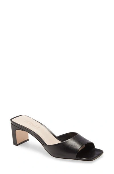 Schutz Queliana Slip-on Sandal In Black