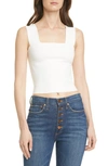 ALICE AND OLIVIA SQUARE NECK TANK,CC003513705