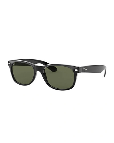 Ray Ban Small New Wayfarer 52mm Polarized Sunglasses In Black