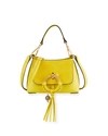 See By Chloé See By Chloe Joan Mini Leather & Suede Hobo In Verdant Yellow