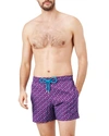 Vilebrequin Moorea Micro Turtles Printed Superflex Swim Trunks In Kerala