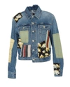 LOEWE LOEWE PATCHWORK ASYMMETRIC DENIM JACKET