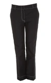 MARNI MARNI CONTRASTING STITCH CROPPED TROUSERS