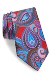 ERMENEGILDO ZEGNA PAISLEY SILK TIE,120Z7A31-15A-D