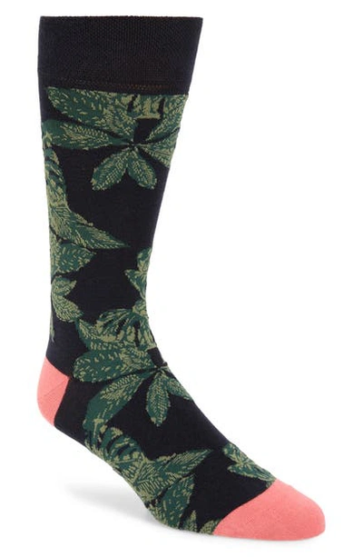 Ted Baker Olgrams Floral Socks In Navy