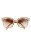 Celine Women's Square Sunglasses, 54mm In Light Brown/ Gradient Brown