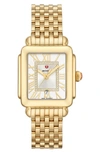 Michele Deco Madison Diamond Silver Dial Women's Watch Mww06g000014 In Gold