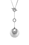 John Hardy Hammered Sterling Silver Sautoir Dotted 36 Lariat Necklace In Silver