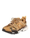 Balenciaga Metallic Track Sneakers In Gold