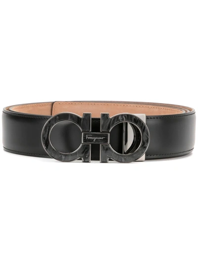 Ferragamo Gancini Belt In Black