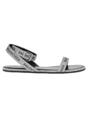 BALENCIAGA BALENCIAGA LOGO GLITTERED SANDALS