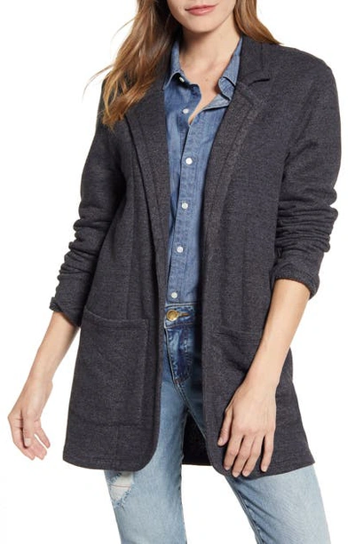 Caslonr Caslon Cotton Blend Boyfriend Blazer In Black