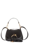 See By Chloé Mini Joan Leather Crossbody Bag In Black