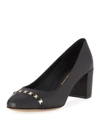 Ferragamo Avella Chainlink Trim Pump In Black