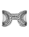John Hardy Hammered Sterling Silver Dotted Flex Cuff Bracelet In Silver