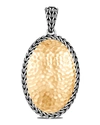 JOHN HARDY CLASSIC CHAIN HAMMERED TWO-TONE OVAL PENDANT,PROD230760238