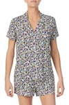 Kate Spade Floral Jersey Short Pajamas In Chalk Daisy