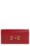 GUCCI 1955 HORSEBIT LEATHER WALLET ON A CHAIN,6218920YK0G