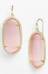 Kendra Scott Elle Filigree Drop Earrings In Blush/ Gold