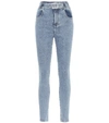 ALESSANDRA RICH EMBELLISHED HIGH-RISE SKINNY JEANS,P00462771