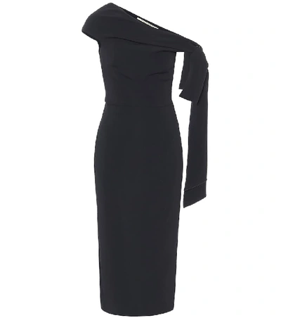 Roland Mouret Howe One-shoulder Midi Dress In Black