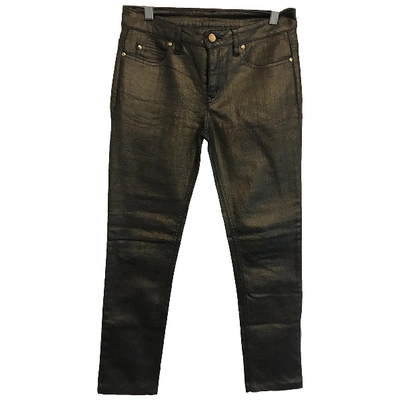 Pre-owned Mcq By Alexander Mcqueen Slim Jeans In Grey