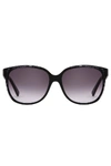 REBECCA MINKOFF Black Soft Square Sunglasses | Black Jane Sunglasses | Rebecca Minkoff