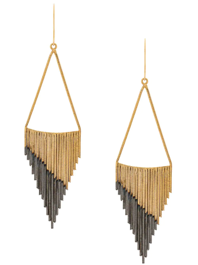 Iosselliani Black Hole Sun Earrings In Gold