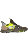 VALENTINO GARAVANI GARAVANI ROCKRUNNER CAMOUFLAGE-PRINT LEATHER SNEAKERS