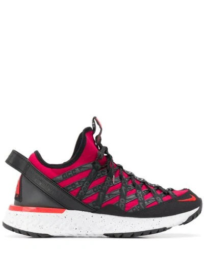 Nike Acg React Terra Gobe Bright Crimson Trainers In Pink