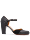 CHIE MIHARA 80MM CONTRASTING PANEL PUMPS