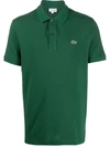 Lacoste Embroidered Logo Polo Shirt In Green