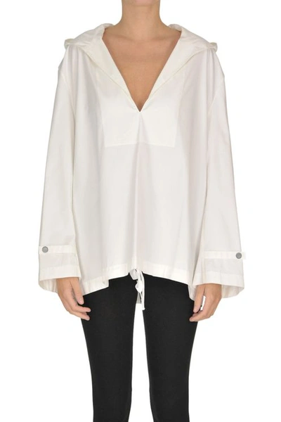 Theory Oversized Blouse In White