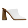 GIVENCHY GIVENCHY WHITE CARVED MULE HEELS