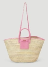 JACQUEMUS JACQUEMUS SOLEIL WOVEN BASKET BAG