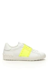 Valentino Garavani Garavani Rockstud Neon Tape Low-top Sneakers In White