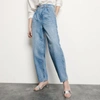 SANDRO HIGH-WAISTED JEANS WITH PEARL BUTTONS