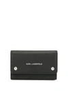 KARL LAGERFELD K/IKON FLAP CARD HOLDER