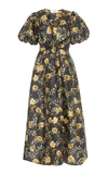 SIR THE LABEL CARMEN FLORAL-PRINT SILK MAXI DRESS,781575