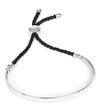 Monica Vinader Fiji Friendship Bracelet Sterling Silver In Silver Coral