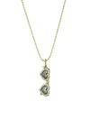 SYDNEY EVAN WOMEN'S 14K YELLOW GOLD & DIAMOND HEART SUNGLASSES CHARM NECKLACE,400012469041