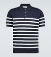 BRUNELLO CUCINELLI STRIPED COTTON POLO SHIRT,P00442229